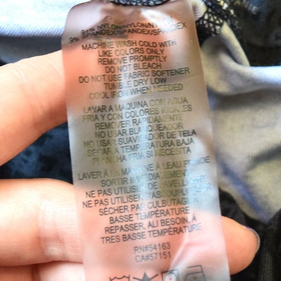 Blue and Gray Calvin Klein Performance Leggings - Picture 6 of 6